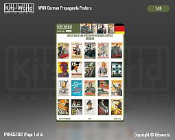 Kitsworld 1/35 Scale - WWII SAV Propaganda Posters - German (Pt. 1) 1/35 Scale - WWII SAV Propaganda Posters - German - 75 Posters included. 